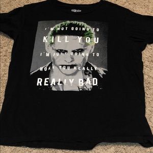 Black movie tee shirt